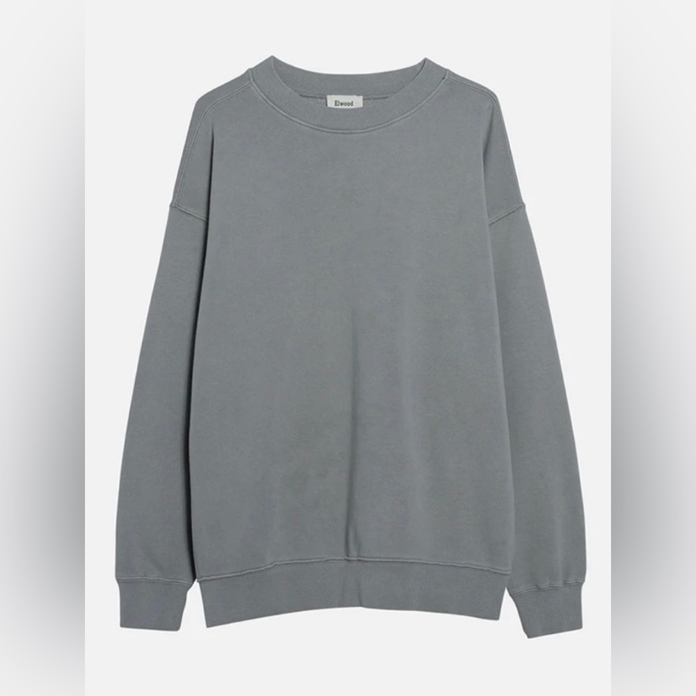 ELWOOD Unisex Core Oversized Crewneck Sweatshirt in Vintage Steel Blue